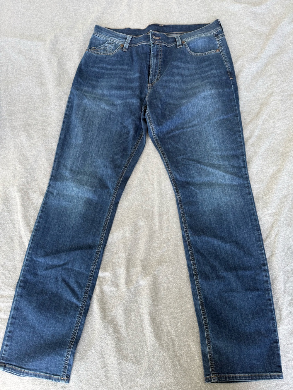 Classic Men's Blue Denim Jeans